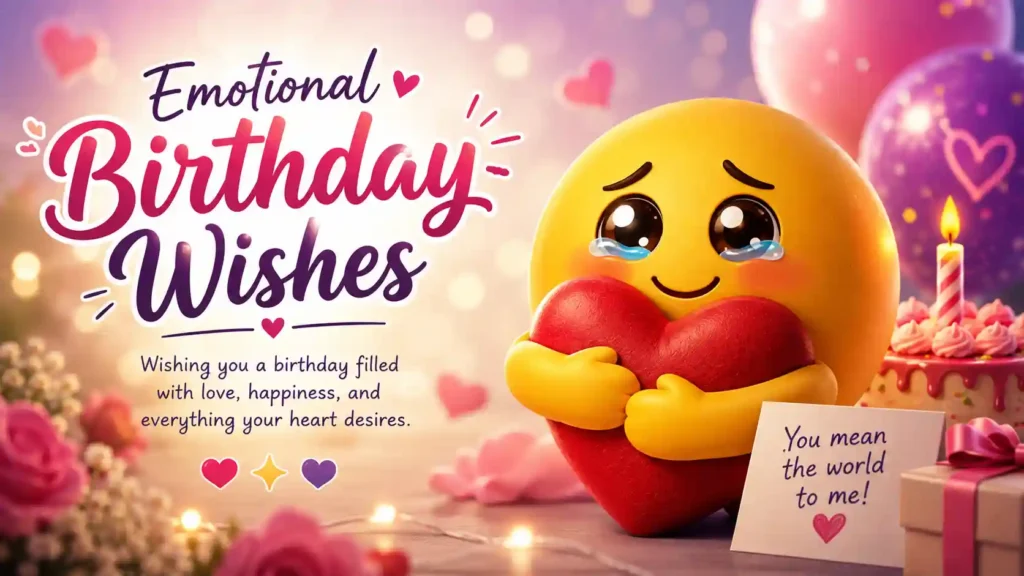 Emotional Birthday Wishes Emoji