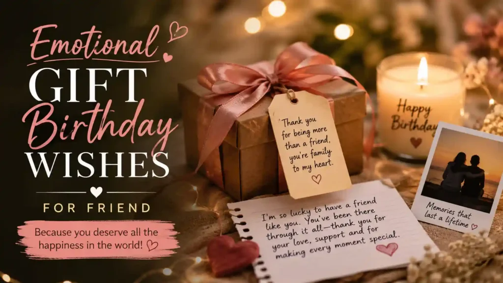 Emotional Gift Birthday Wishes for Friend