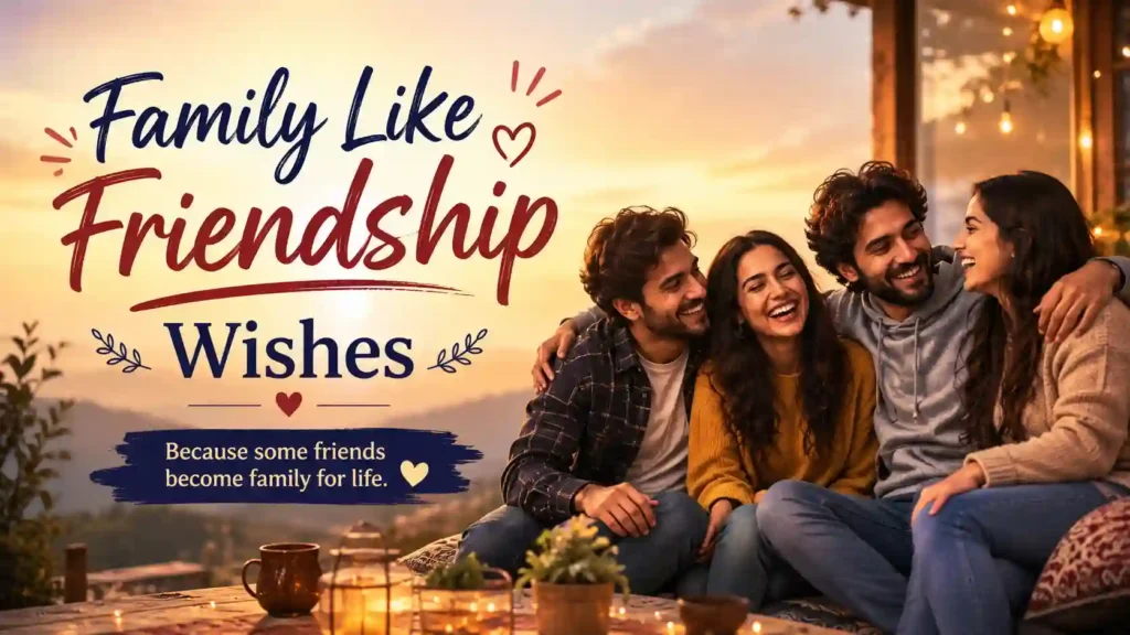 Family Like Friendship Wishes