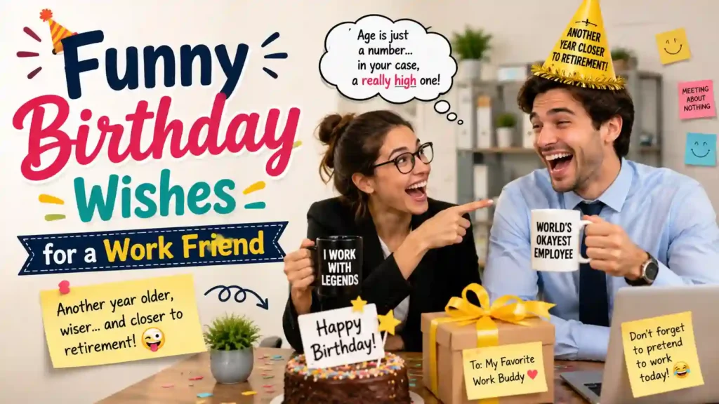  Funny Birthday Wishes for a Work Friend