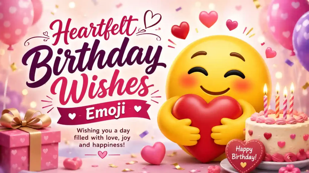 Heartfelt Birthday Wishes Emoji
