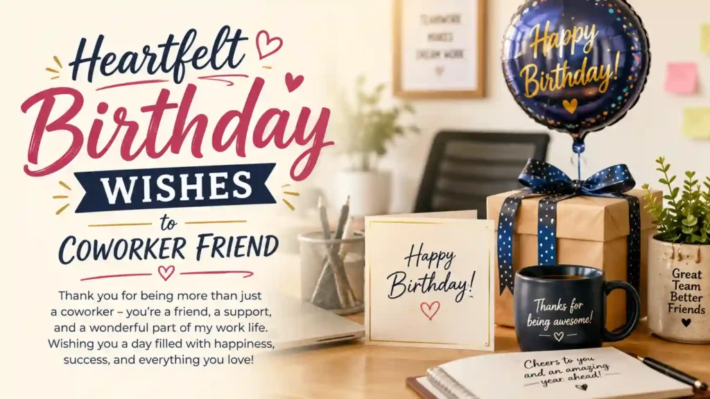  Heartfelt Birthday Wishes to Coworker Friend
