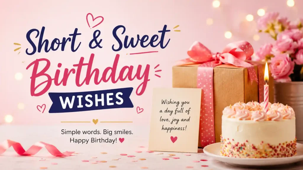  Short & Sweet Birthday Wishes