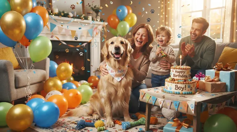 Birthday Celebration Wishes for a Dog