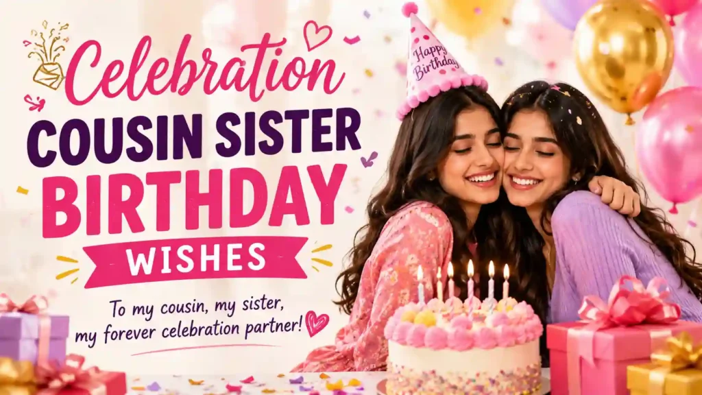  Celebration Cousin Sister Birthday Wishes