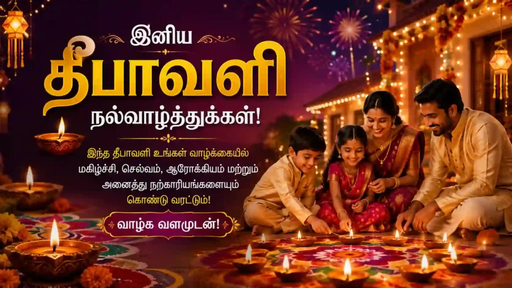 Celebration Happy Diwali Wishes in Tamil