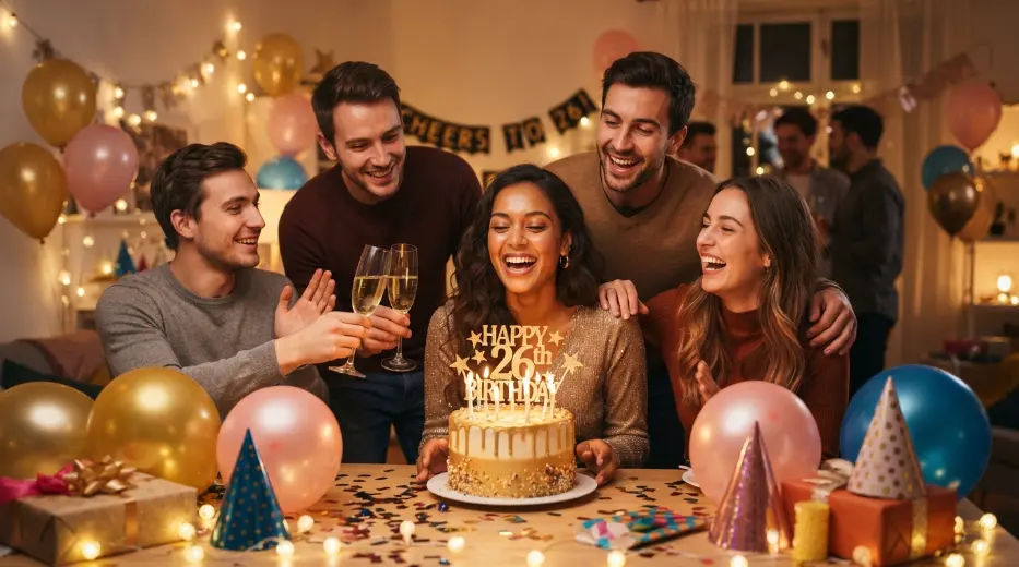 Celebration Wishes for a 26th Birthday