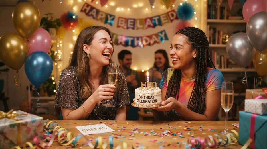 Celebration Wishes for a Belated Birthday