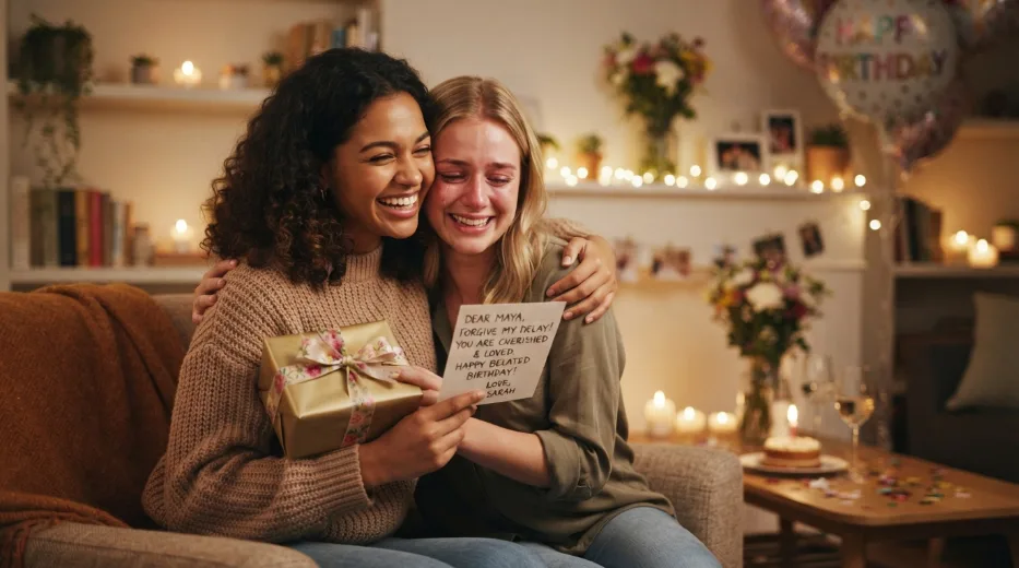Emotional Friend Sorry for Late Wishes Happy Birthday Messages