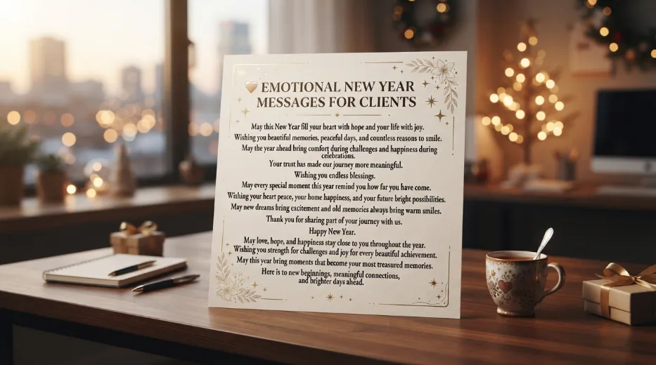 Emotional New Year Messages for Clients