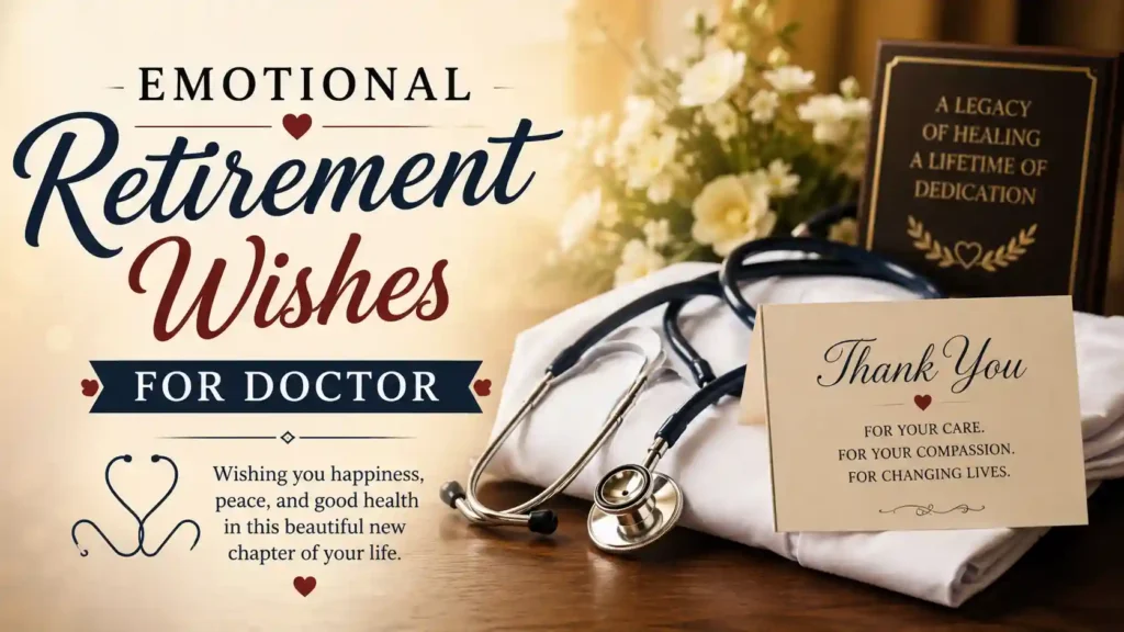  Emotional Retirement Wishes for Doctor