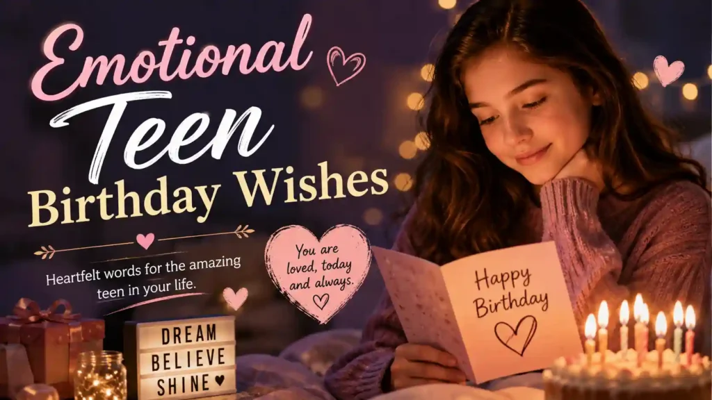  Emotional Teen Birthday Wishes