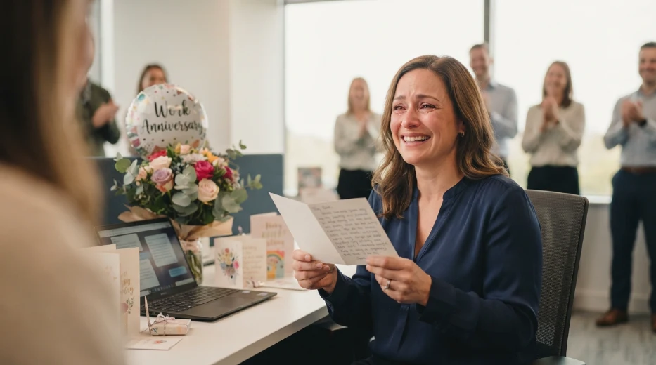 Emotional Thank You for Work Anniversary Wishes