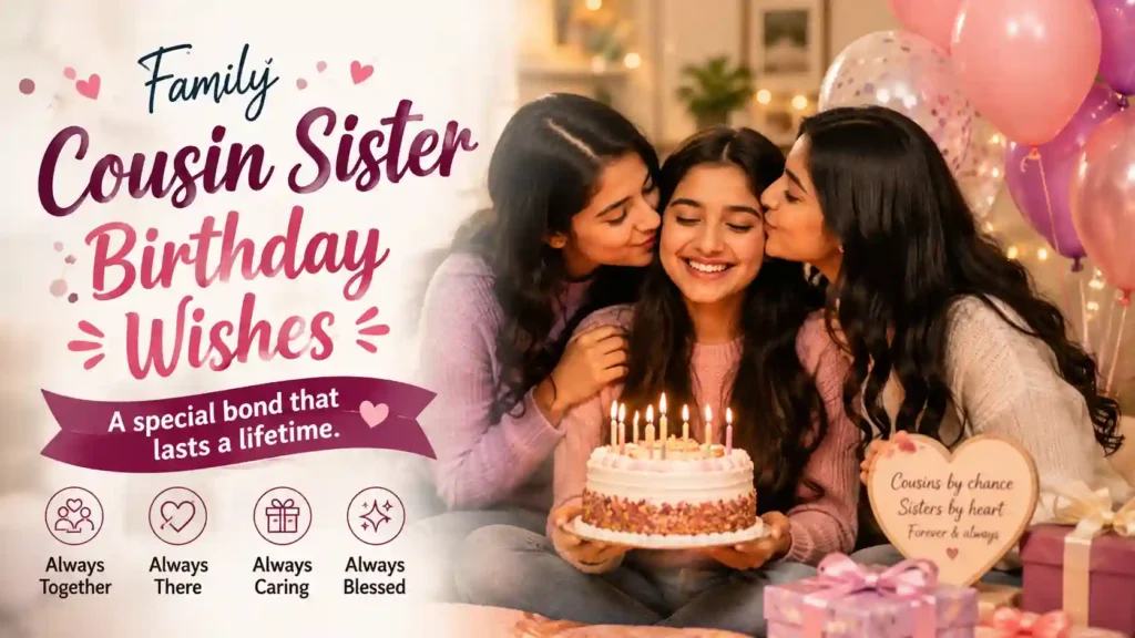 Family Cousin Sister Birthday Wishes