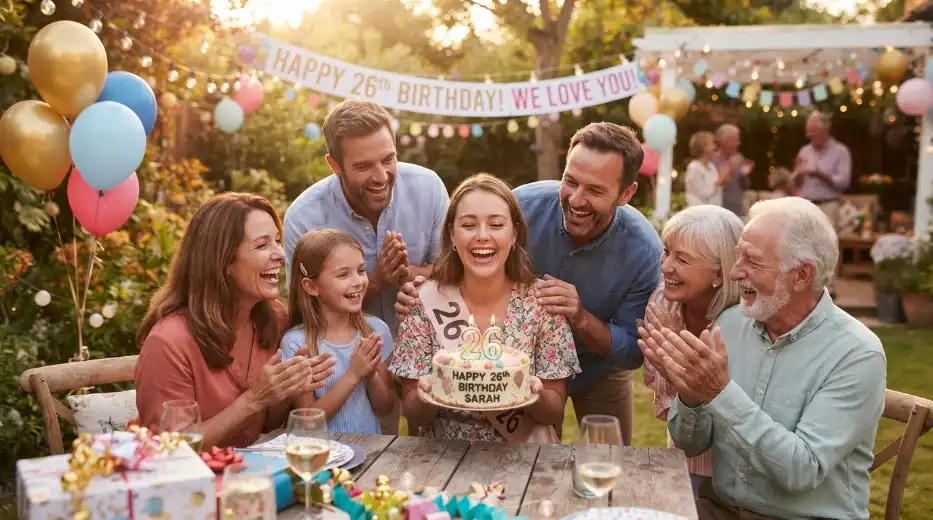 Family Happy 26th Birthday Wishes