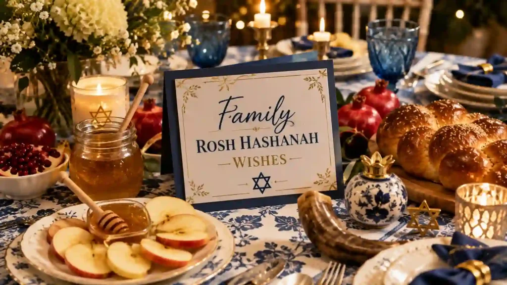 Family Wishes Modern Rosh Hashanah Greetings