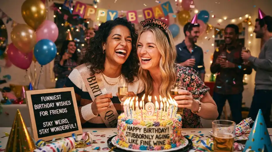 Funniest Birthday Wishes for Friends