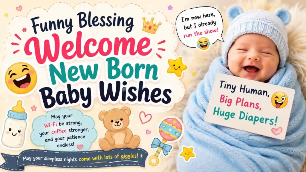  Funny Blessing Welcome New Born Baby Wishes
