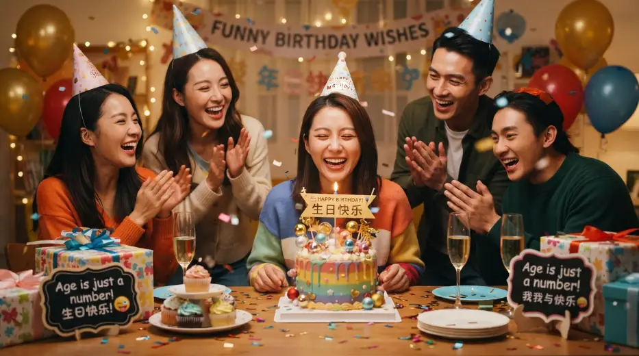 Funny Happy Birthday Wishes in Chinese