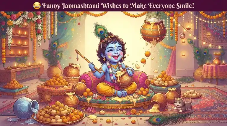 Funny Janmashtami Wishes to Make Everyone Smile