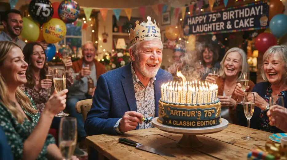 Funny Male 75th Birthday Wishes