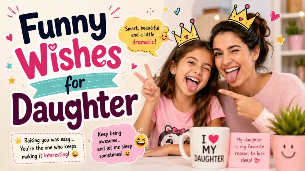  Funny Wishes for Daughter