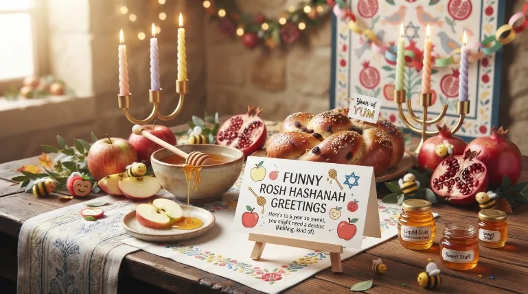 Funny Wishes Modern Rosh Hashanah Greetings