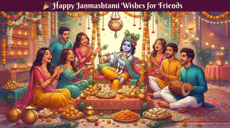 Happy Janmashtami Wishes for Friends