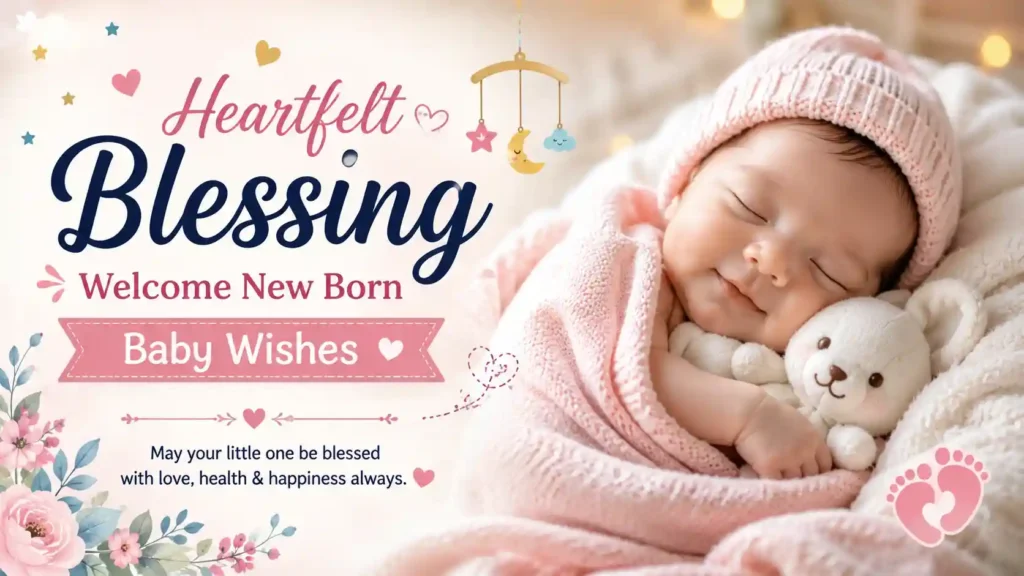 Heartfelt Blessing Welcome New Born Baby Wishes