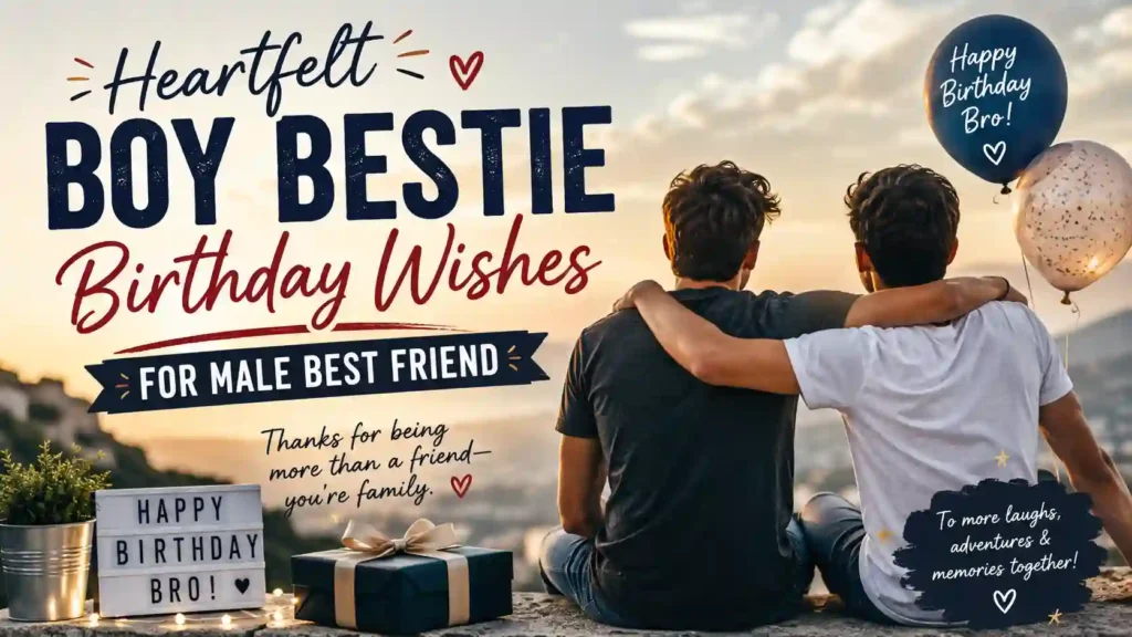  Heartfelt Boy Bestie Birthday Wishes for Male Best Friend