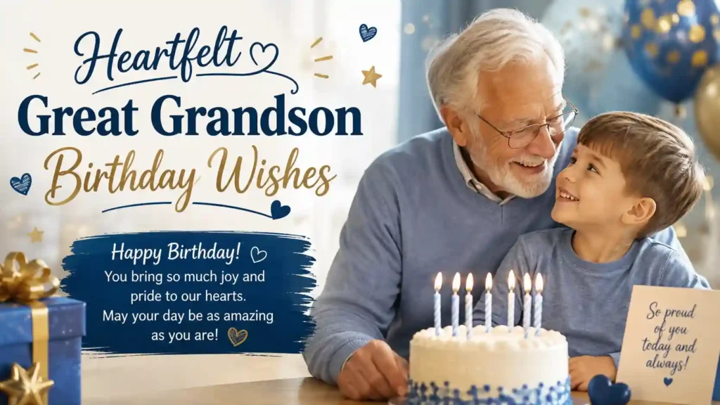  Heartfelt Great Grandson Birthday Wishes