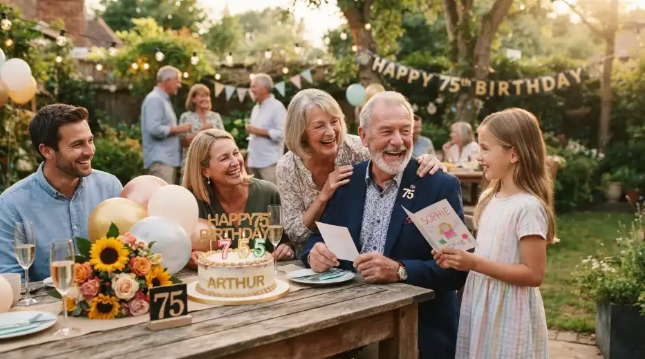 Heartfelt Male 75th Birthday Wishes