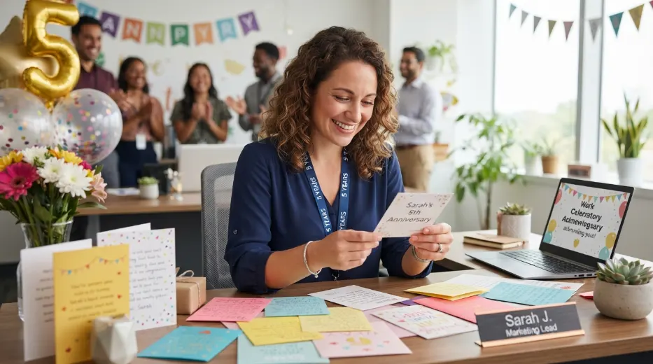 Heartfelt Thank You for Work Anniversary Wishes