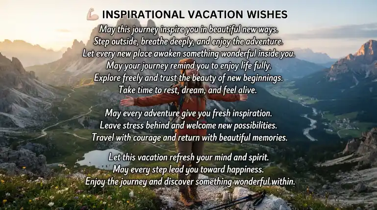 Inspirational Vacation Wishes