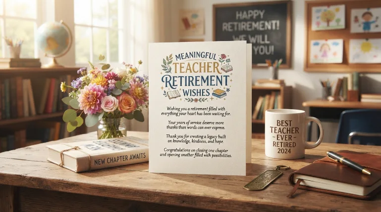 Meaningful Teacher Retirement Wishes for Cards