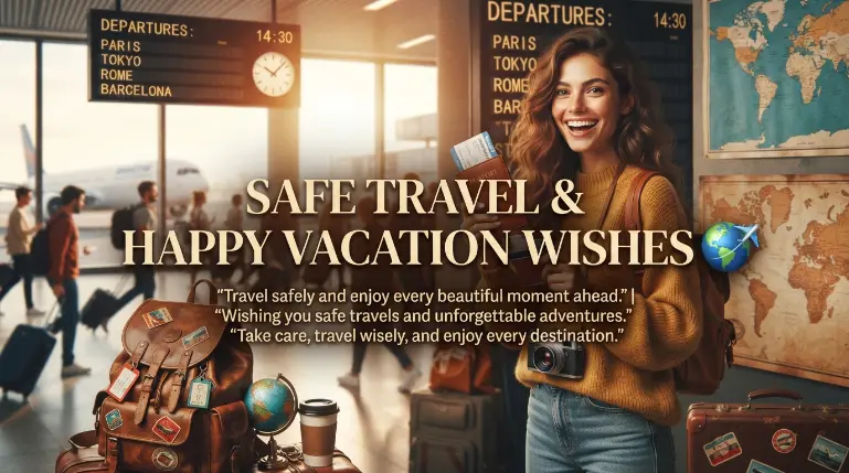 Safe Travel and Happy Vacation Wishes