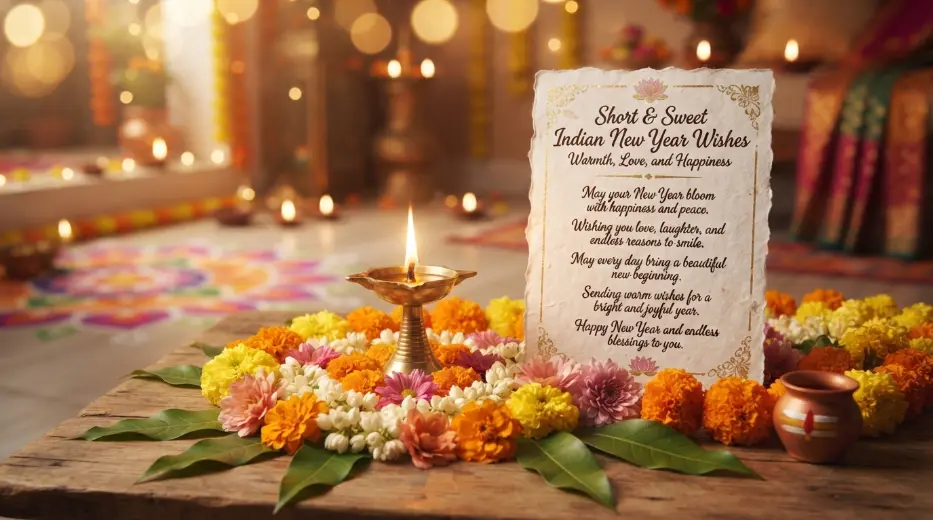 Short and Sweet Indian New Year Wishes