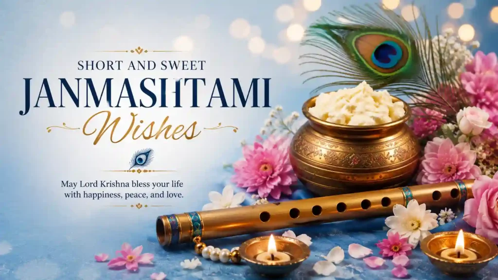 Short and Sweet Janmashtami Wishes