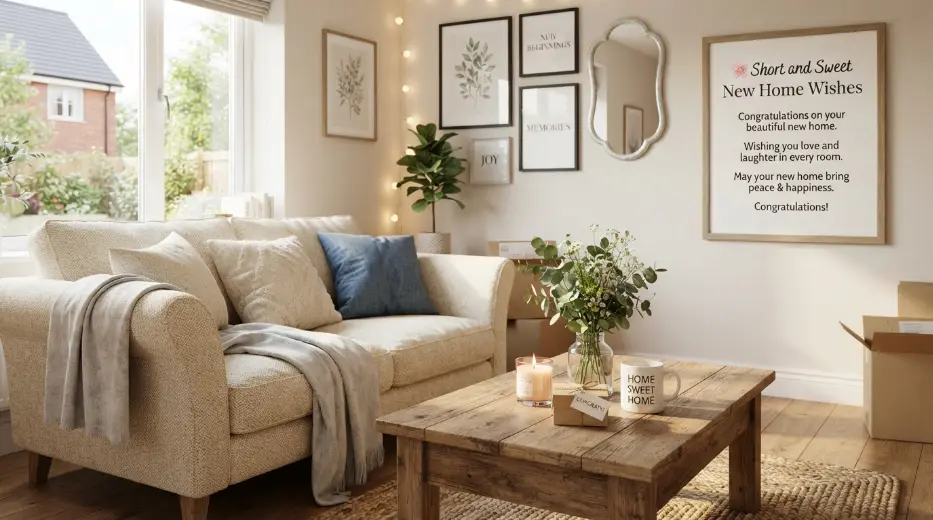Short and Sweet New Home Wishes