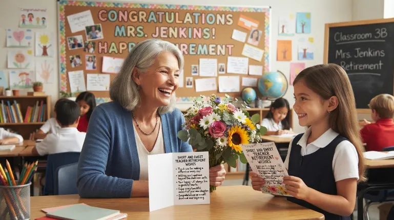 Short and Sweet Teacher Retirement Wishes
