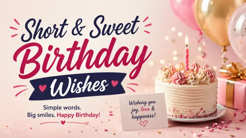  Short & Sweet Birthday Wishes