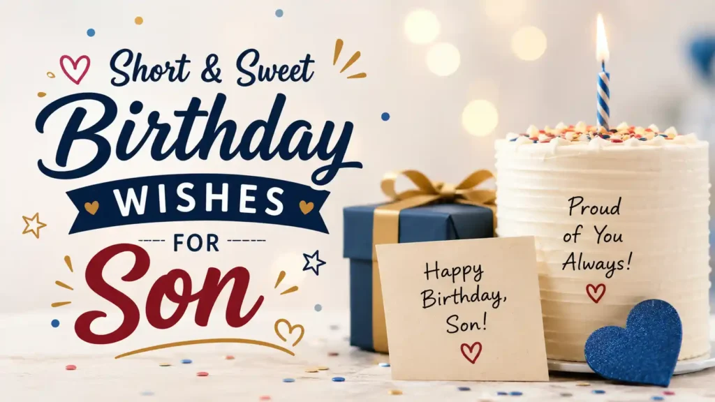  Short & Sweet Birthday Wishes for Son
