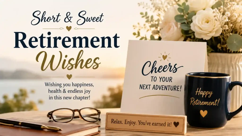 Short & Sweet Retirement Wishes
