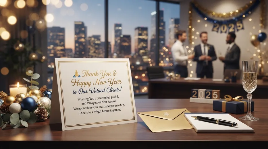 Thank You New Year Wishes for Clients