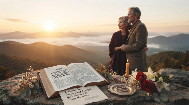 Thankful Bible Verses for Wedding Anniversary Wishes