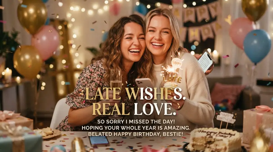 Trending Friend Sorry for Late Wishes Happy Birthday This Year