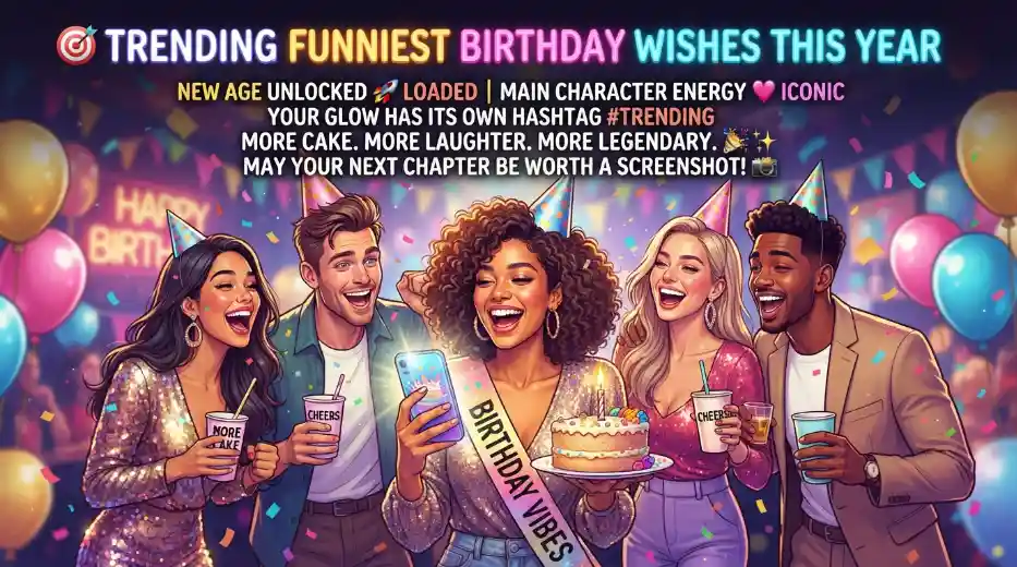Trending Funniest Birthday Wishes This Year