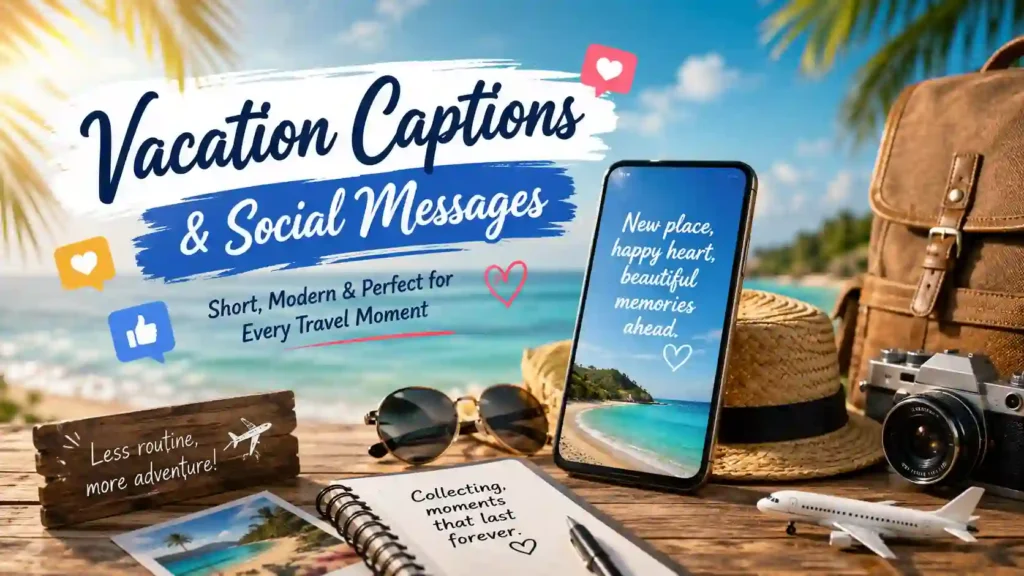 Vacation Captions and Social Messages