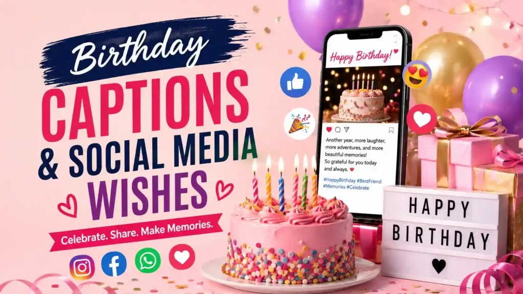 Birthday Captions and Social Media Wishes