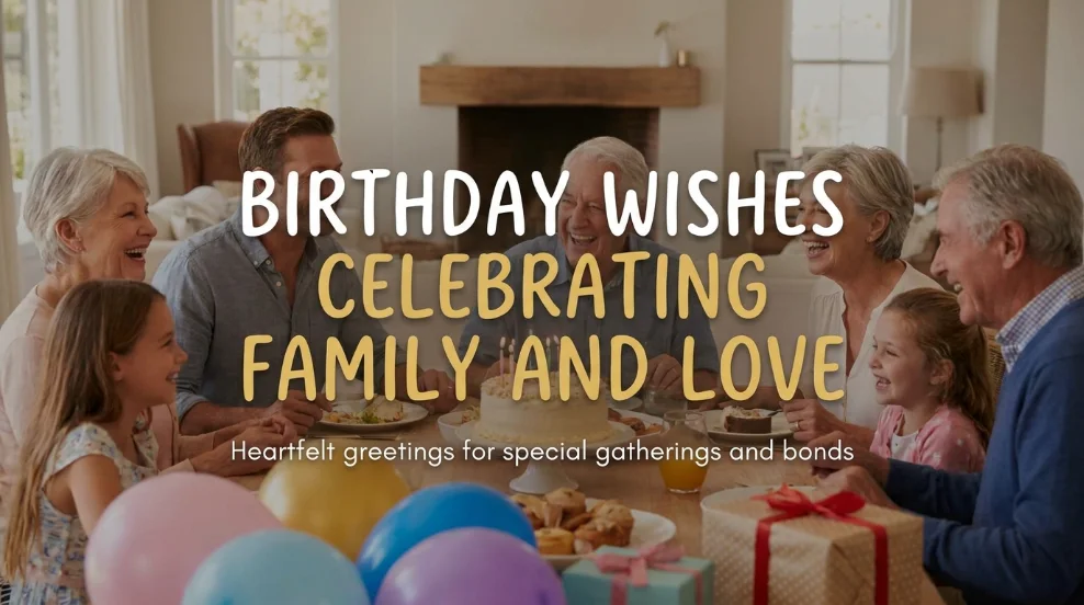Birthday Wishes Celebrating Family and Love
